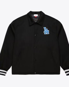 LA Dodgers Oversweep Black Varsity Wool Jacket