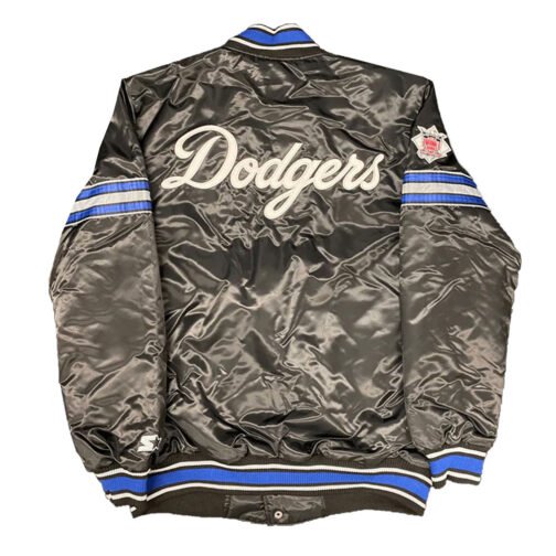 Black Los Angeles Dodgers Pick & Roll Jacket - Image 2