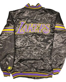 Black Los Angeles Lakers Pick & Roll Jacket