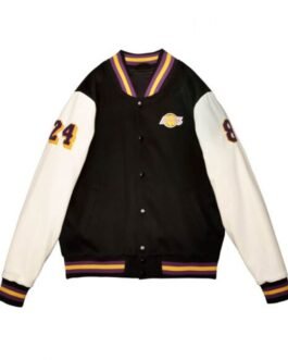 LA Lakers Black Mamba Hall of Fame Kobe Bryant Varsity Jacket