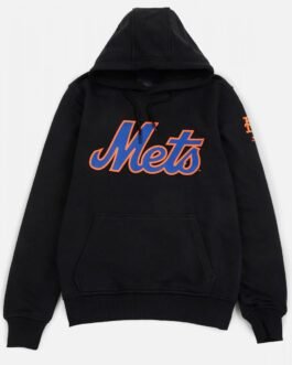 New York Mets Black Pullover Hoodie
