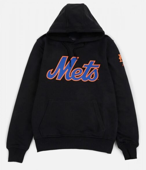 New York Mets Black Pullover Hoodie