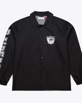 Oakland Raiders Black Coaches Jacket