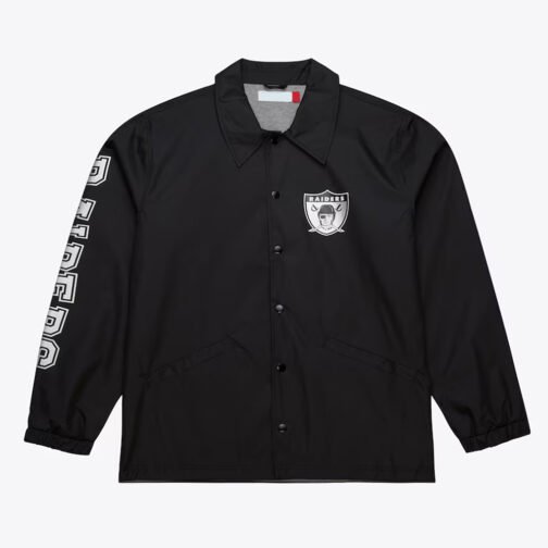 Oakland Raiders Black Coaches Jacket