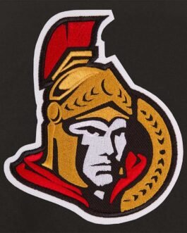 Ottawa Senators Poly Twill Front Hit Black Jacket