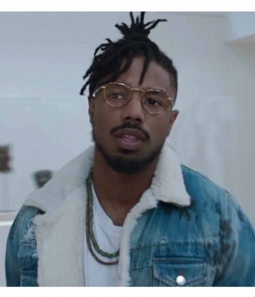 Black Panther Michael B. Jordan Jean Jacket - Image 7