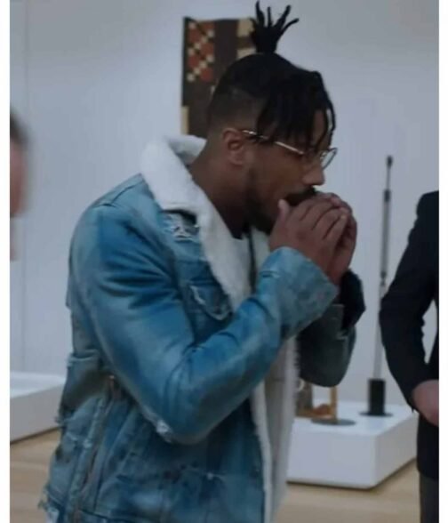 Black Panther Michael B. Jordan Jean Jacket - Image 8
