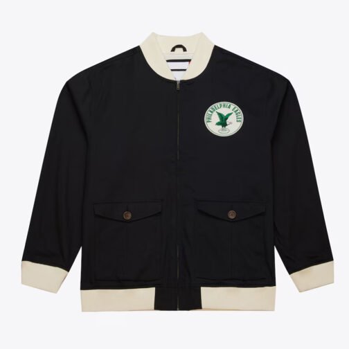 Philadelphia Eagles Black Cotton Twill Jacket