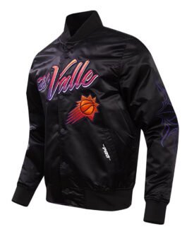 Phoenix Suns 2023/24 City Edition Black Satin Jacket
