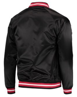 Black Portland Trail Blazers Throwback Wordmark Jacket
