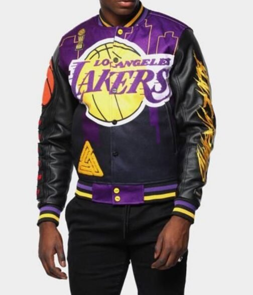 Black Pyramid Los Angeles Lakers Jacket