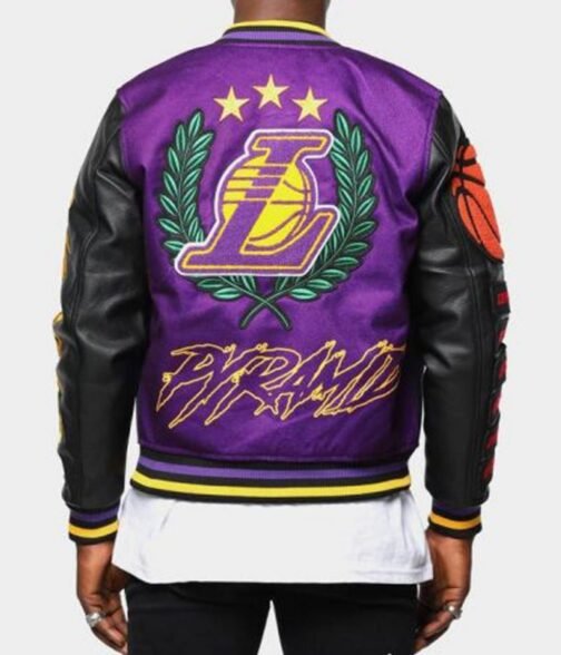 Black Pyramid Los Angeles Lakers Jacket - Image 2