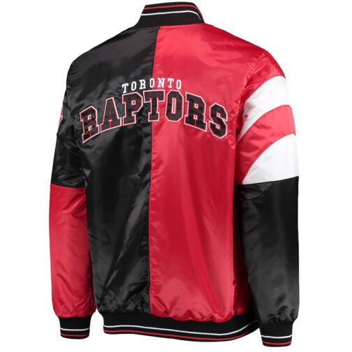 Black/Red Toronto Raptors NBA 75th Anniversary Jacket - Image 2