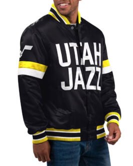 Home Game Utah Jazz Black Jacket