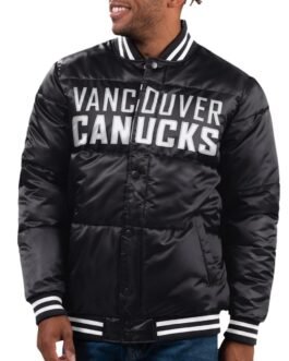 Vancouver Canucks Bronx Black Bubble Jacket