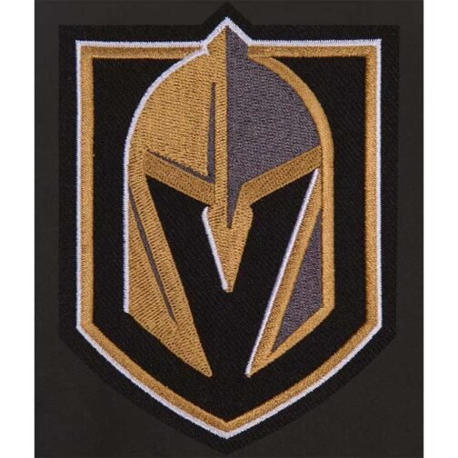 Vegas Golden Knights Front Hit Black Poly Twill Jacket - Image 2