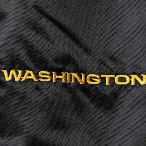 Washington Commanders Locker Room Black Satin Jacket - Image 3