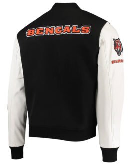 Cincinnati Bengals Black/White Varsity Jacket