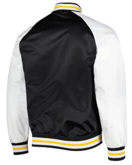 Pittsburgh Penguins Prime Time Black/White Satin Jacket