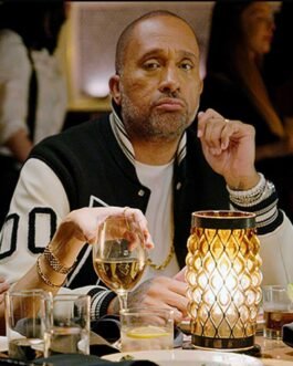 Kenya Barris Blackaf Black and White Varsity Jacket