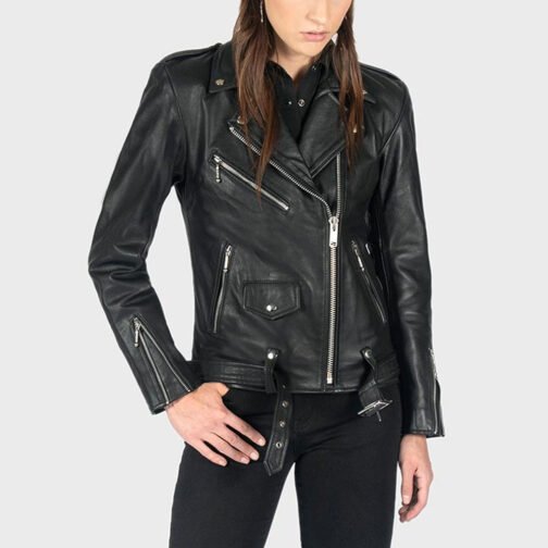 Blood Red Commando Leather Jacket - Image 4