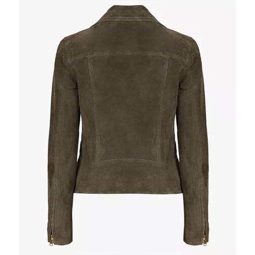Sofia Pernas Blood & Treasure Green Suede Jacket - Image 3
