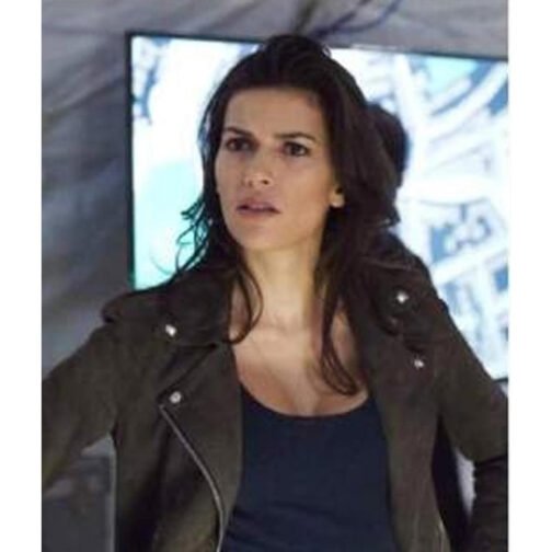 Sofia Pernas Blood & Treasure Green Suede Jacket - Image 2