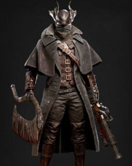 The Hunter Bloodborne Leather Coat