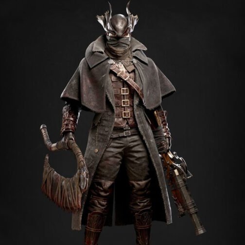 The Hunter Bloodborne Leather Coat - Image 2