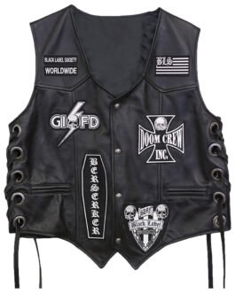Black Label Society Motorcycle Leather Vest