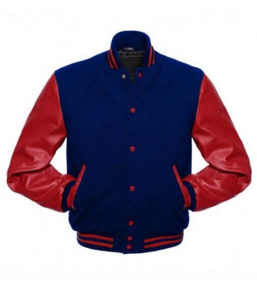 Letterman Blue Wool and Red Jacket - Image 3