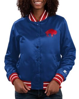 Buffalo Bills Full Count Blue Satin Jacket
