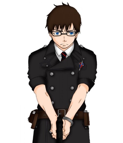 Yukio Okumura Blue Exorcist Wool Black Coat - Image 2