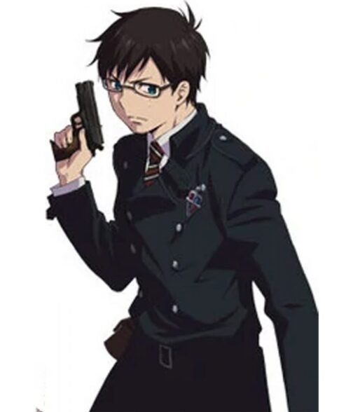 Yukio Okumura Blue Exorcist Wool Black Coat - Image 5