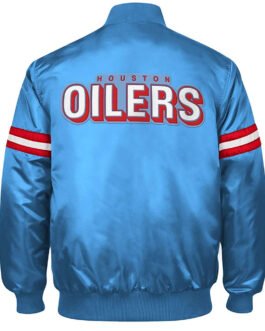 Blue Houston Oilers Retro Jacket