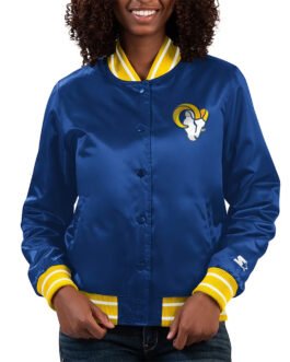 Los Angeles Rams Full Count Blue Satin Jacket