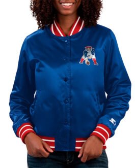 Full Count New England Patriots Blue Satin Jacket