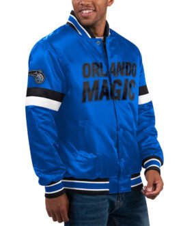 Orlando Magic Home Game Blue Satin Jacket