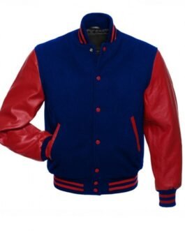 Letterman Blue Wool and Red Jacket