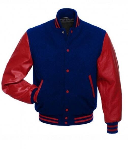Letterman Blue Wool and Red Jacket