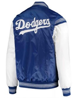 Los Angeles Dodgers Enforce Varsity Blue/White Satin Jacket