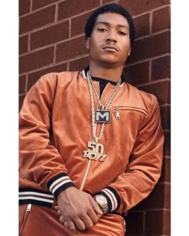 Demetrius Flenory Jr. BMF Bomber Brown Jacket