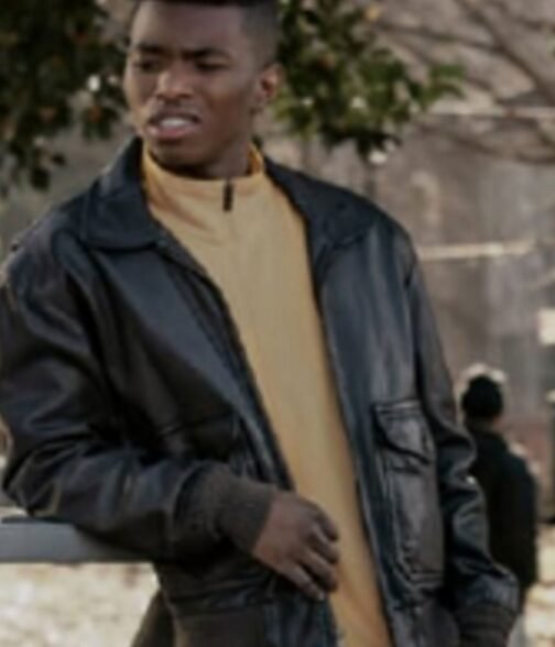 Jasun Jabbar Wardlaw Jr BMF Bomber Leather Jacket - Image 3