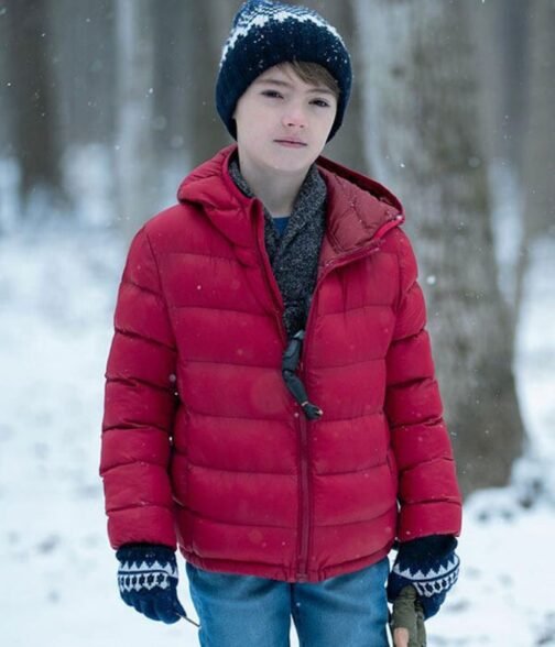 Jackson Robert Scott Locke & Key Puffer Red Jacket