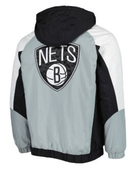 Body Check Brooklyn Nets Half-Zip Hoodie Jacket