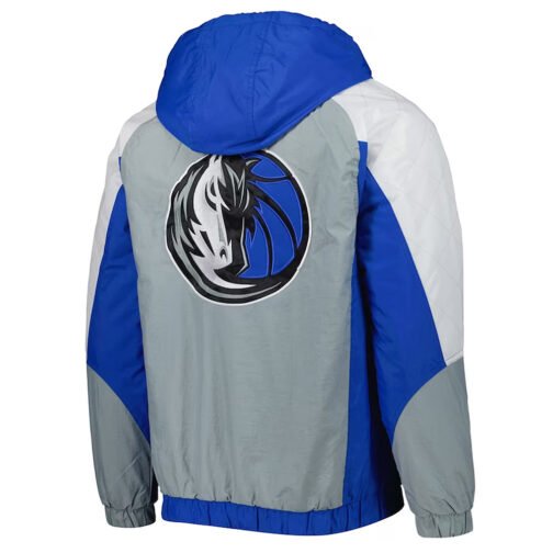 Body Check Dallas Mavericks Half-Zip Hoodie Jacket - Image 2