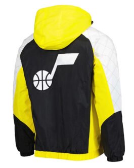 Body Check Utah Jazz Half-Zip Hoodie Jacket