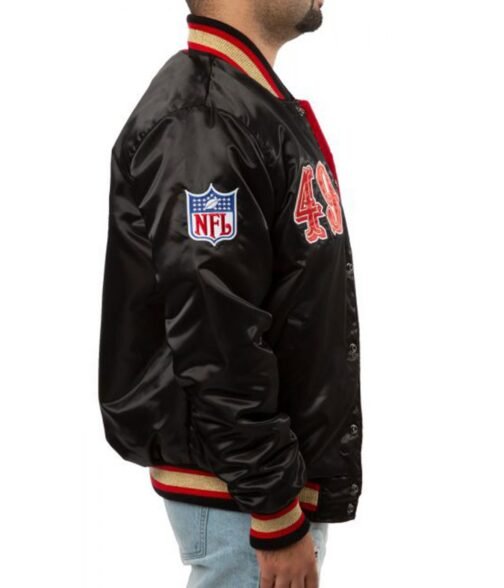 San Francisco 49ers Red and Black Jacket - Image 3