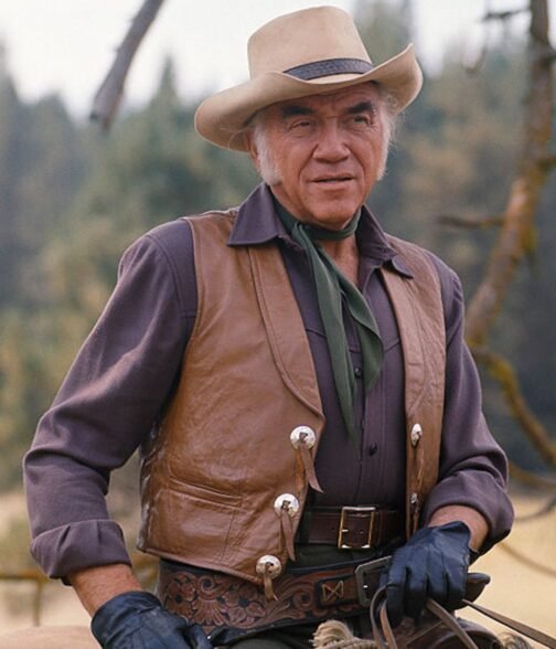 Lorne Greene Bonanza Leather Vest - Image 12