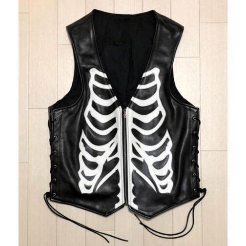 Skeleton Leather Vest - Image 3
